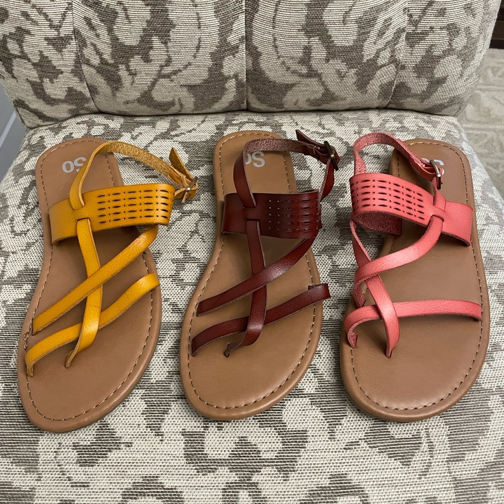 Bayleafe Slingback Sandals. Sold Separately or Set